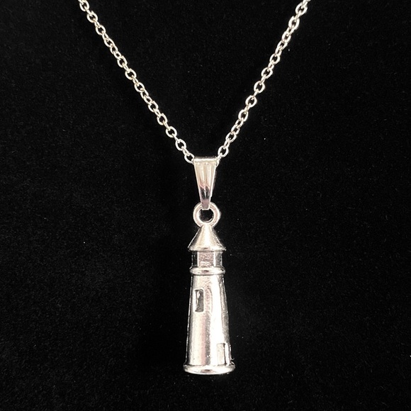 Lighthouse Necklace May Be Personalized - Picture 1 of 7